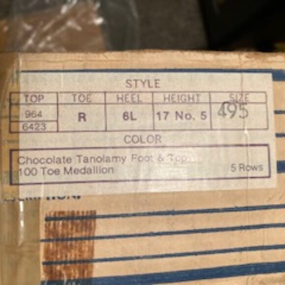 VINTAGE TONY LAMA COWBOY BOOTS mens 9.5 Excellent - Picture 14 of 15